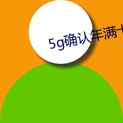 5g确认年满十八入口 （感谢）