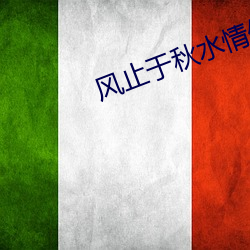 風止于秋水情侶網名