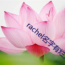 rachel名字有烂大街(街)吗
