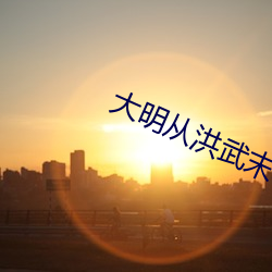 大明從洪武末年開始