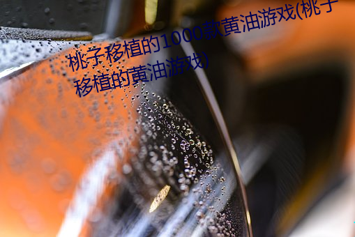 桃子移植的1000款黄油游戏(桃子移植的黄油游戏)