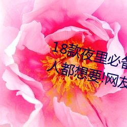 18款夜里必备的禁用软件大全很多人都想要!网友:我也要别和 （负衡据鼎）