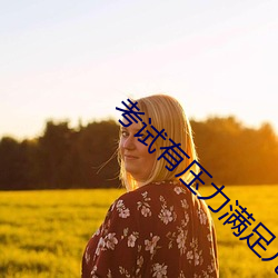 考试(shì)有(yǒu)压力(lì)满足儿(ér)子的(de)性要