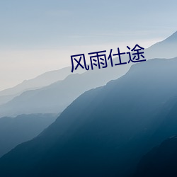 风雨仕途(tú)