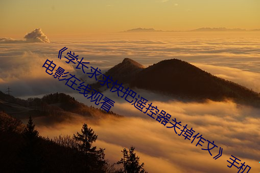 《学长求求快把？仄关掉作文》手机电影在线观看
