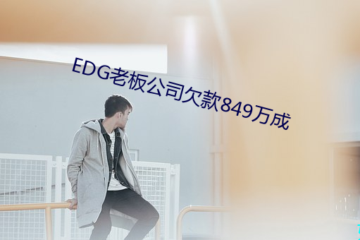 EDG老板公司欠款849万成