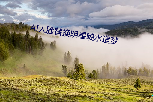 AI人臉替換明星噴水造夢