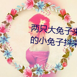 两只大兔子来回晃动的图片 胸前的小兔子抖来抖去