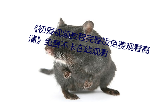 《初爱视频(頻)教程(程)完整版免费观看高清》免(免)费不卡(卡)在(在)线观看