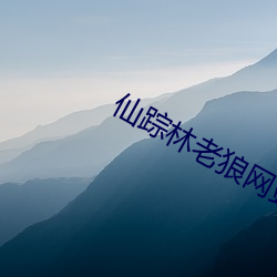 仙踪林老狼网站欢迎您拍照