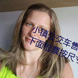 小镇公交车售票员用b售票 检票员用下面检票按尺寸上车 （金石可开）