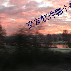 交友软件哪个最火最真实 （清净寂灭）