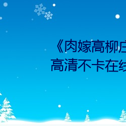 《肉嫁高柳庄1～4集在线播放》高清不卡在线观看