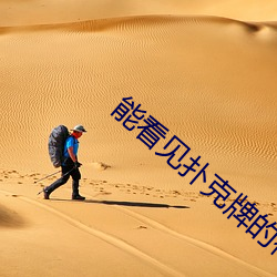 能看見撲克牌的神器叫什麽