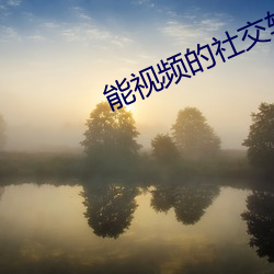 能视频的社交软(ruǎn)件