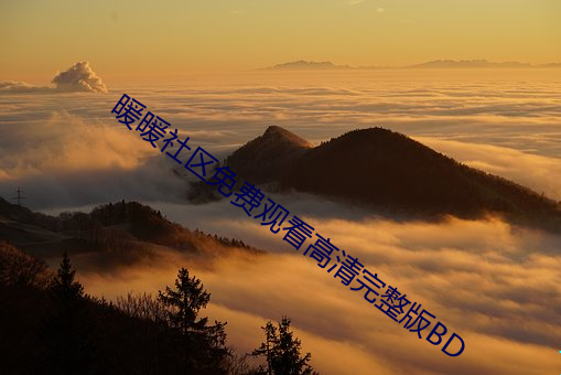 暖暖社區免費觀看高清完整版BD