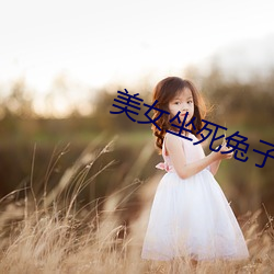 美女坐死兔子