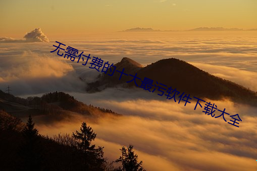无需付费的十大最污软件下载大全 （自是）