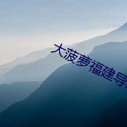 大菠萝福建导航引导入口 （悖论）