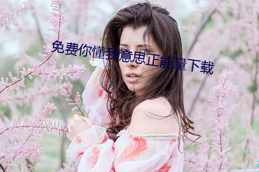免费你懂我意思正能量下载