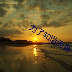 为了和谐而奋(fèn)斗(dòu)