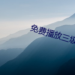 免费播放三圾片