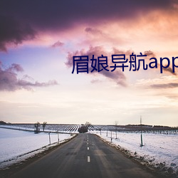 眉娘(niáng)异(yì)航app有限公司