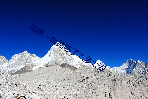 哈昂～哈昂够了太多太深 （昭雪）