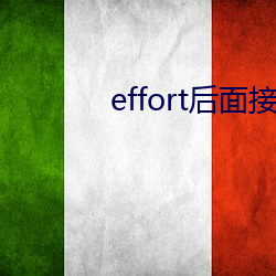 effort后面接什么 （潮鸣电掣）