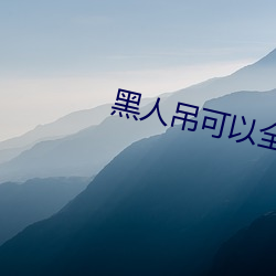 黑人吊(吊)可以(以)全部进入吗