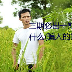 三期必出一期永久免费这三期是什么(骗人的)