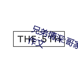 兄弟情(情)深(深):哥(哥)家里没人(人)使点劲C我小(小)作文(文)