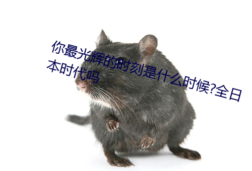 你最光辉(huī)的时刻是什么时候(hòu)?全日本时代(dài)吗