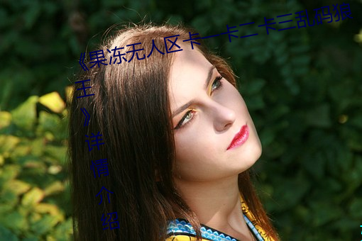 《果冻无人区卡一卡二卡三乱码狼王》详情介绍