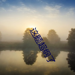 这题(tí)超(chāo)纲(gāng)了(le)