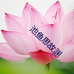 池鱼思(思)故(故)渊