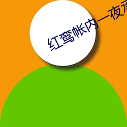 紅鸾帳內一夜承歡