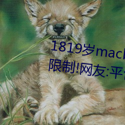 1819岁macbookpro日本收支无限制!网友:平台都这样才好! （有底）