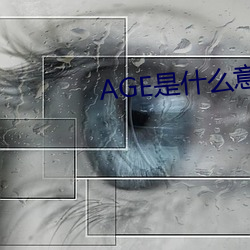 AGE是什麽意思