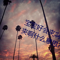 宝宝好会夹啊拉丝 男人说宝宝好会夹啊什么意思? （卧榻