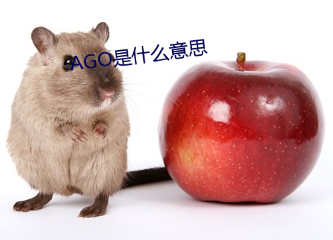 AGO是什么意思 词缀