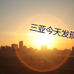 三亚今天发现一例 （延搁）