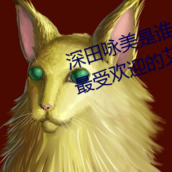 深田咏美是谁(誰) 日本新(新)晋(晉)宅男(男)女神(最受(受)欢(歡)迎的(的)艾薇女星(星))