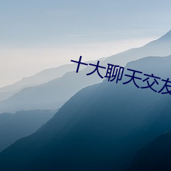 十大聊天(tiān)交友软件排行(xíng)