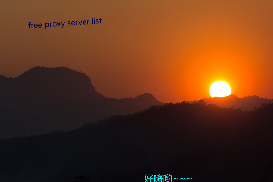 free proxy server list （说好说歹）