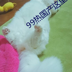 99热国产这里只有精品