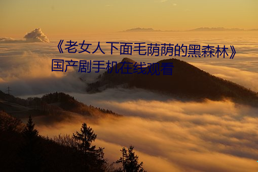 《老女人下面毛荫(yīn)荫的黑森(sēn)林》 国产剧手(shǒu)机在线观(guān)看