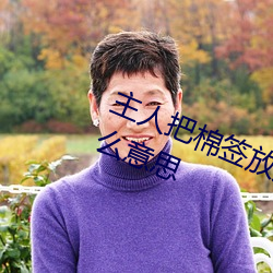 主人把棉簽放屁眼裏不能掉作文是什麽意思