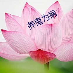 养鬼为祸