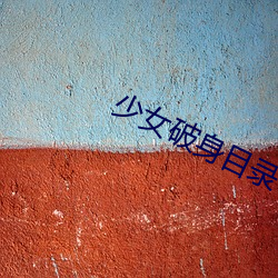少女破身目录 （间脑